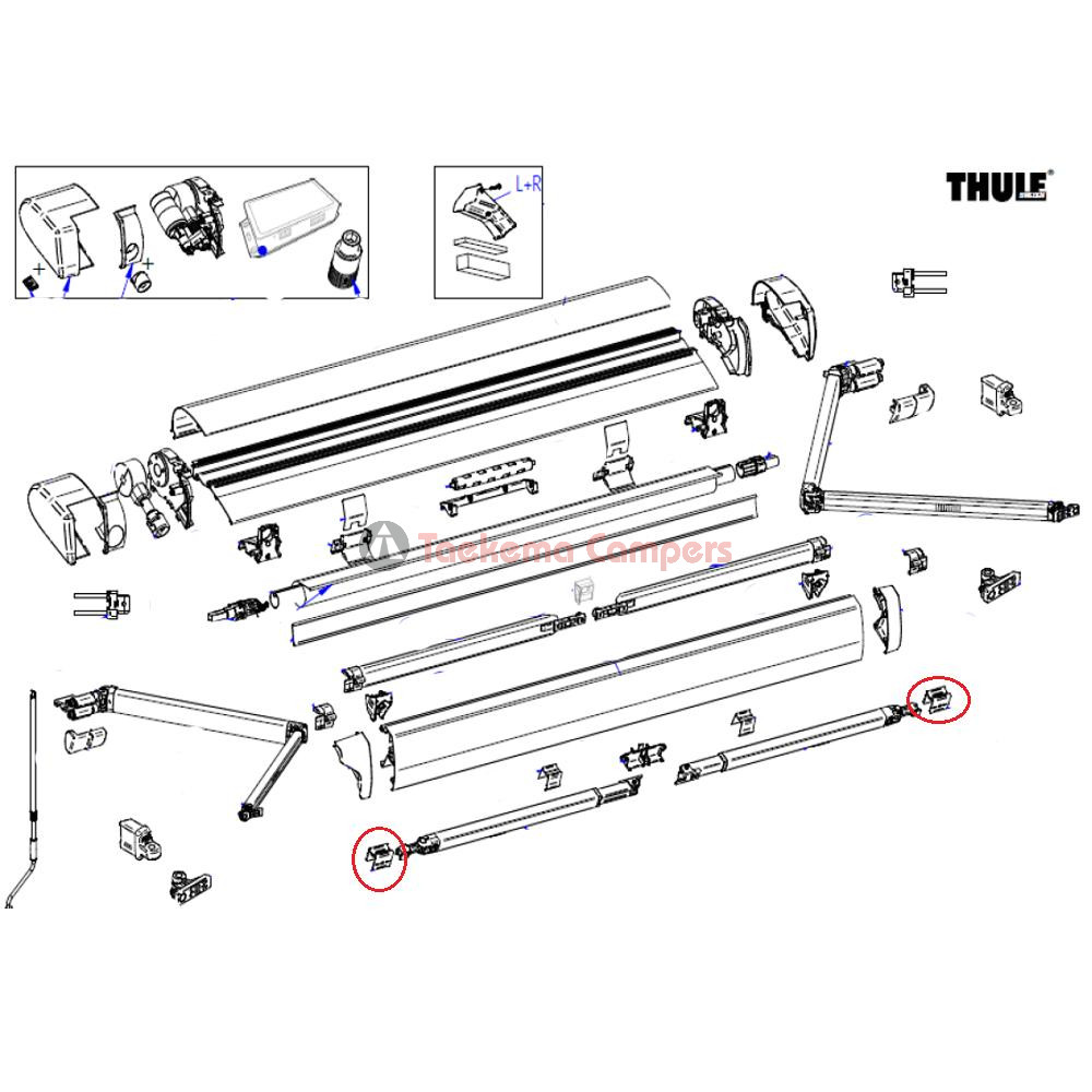 Thule 6300 Connection Support Arm LH&RH