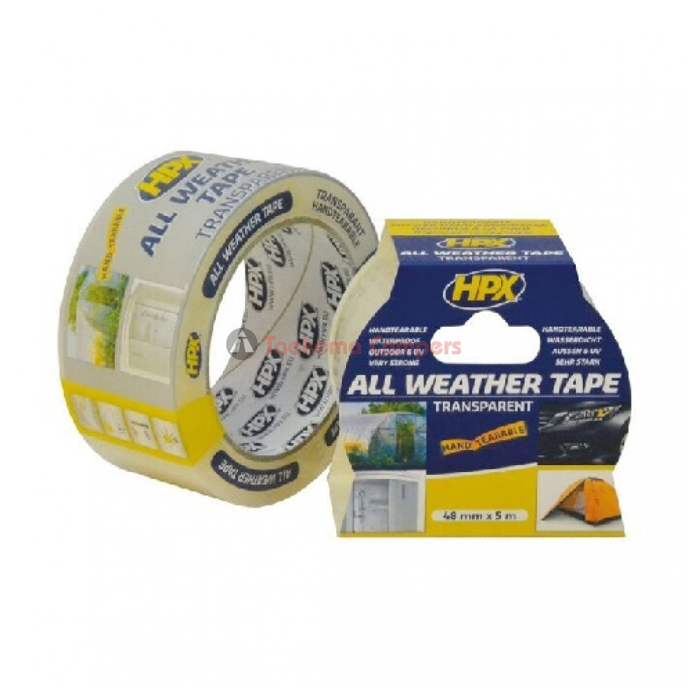 All Weather Tape Transparant 5m