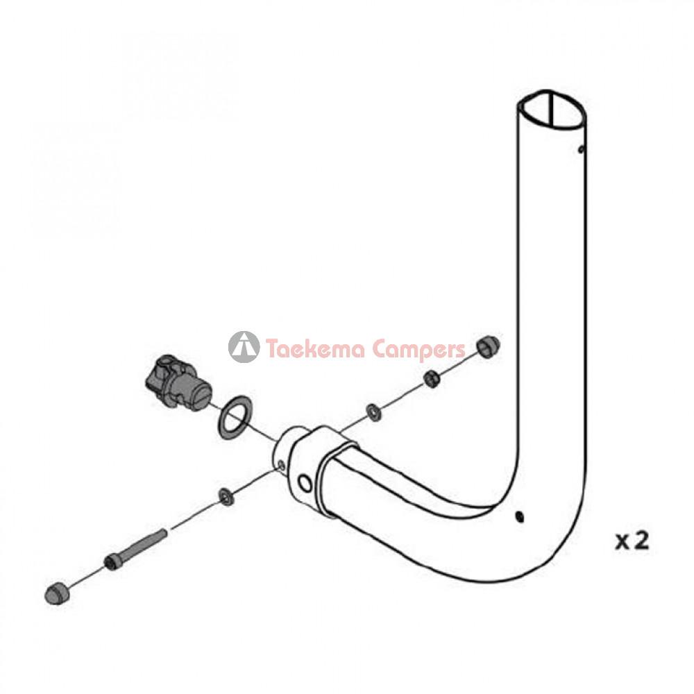 Thule Adapter 4 Point Fixation Fiamma 5 Set