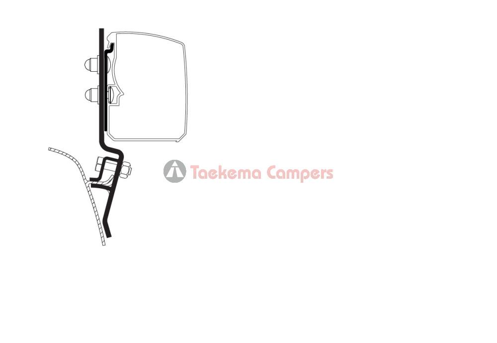 Thule T3200 VW T2/ T3 Adapter