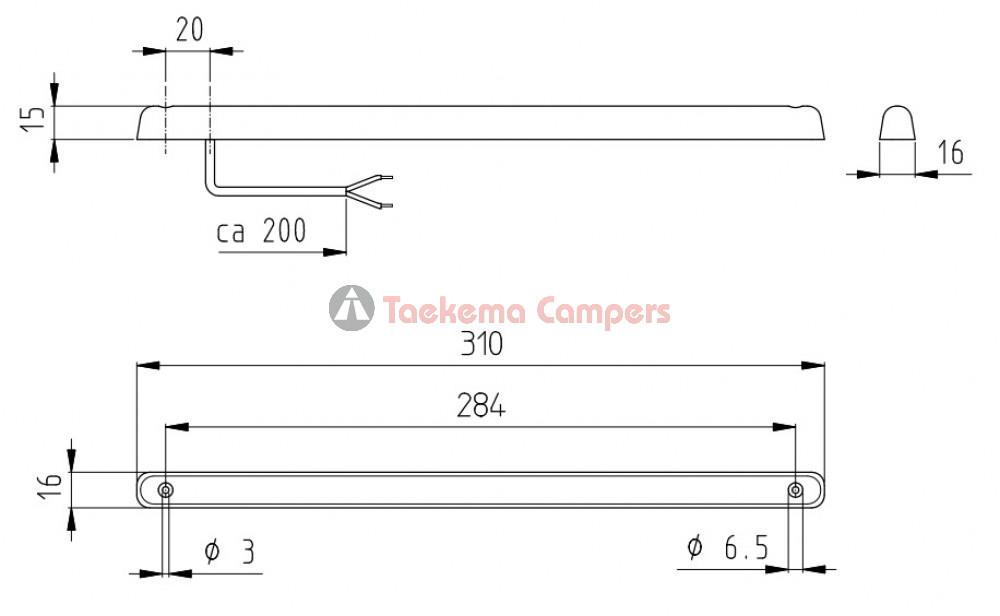 Jokon Derde Remlicht ZHBL24-2 28 LEDs Rood