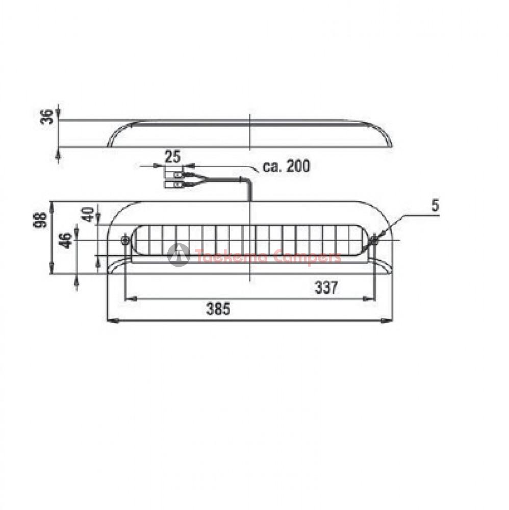 Jokon Derde Remlicht ZHBL03 32 LEDs met Console Rood/Wit