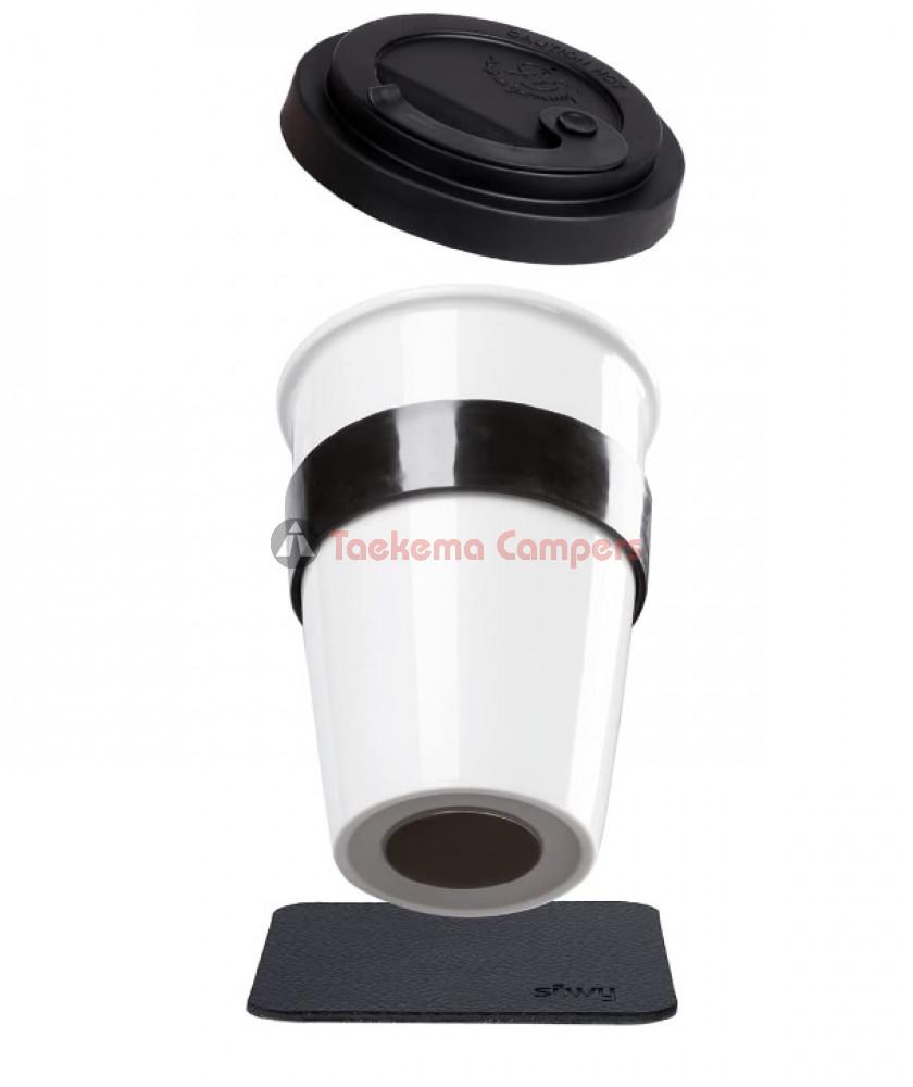 Silwy Porseleinen To-Go Cup 0.35L incl. Coaster