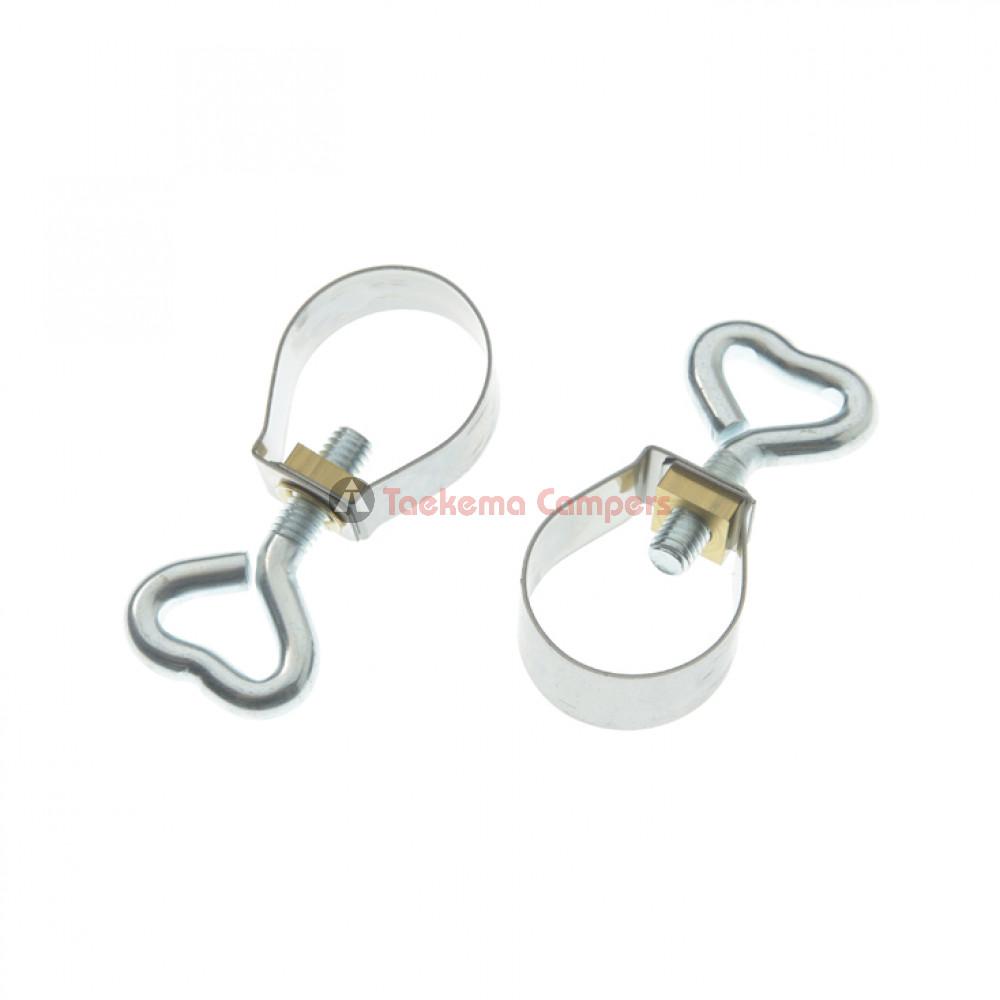 Campking Stelring 22 mm met bout 100 st