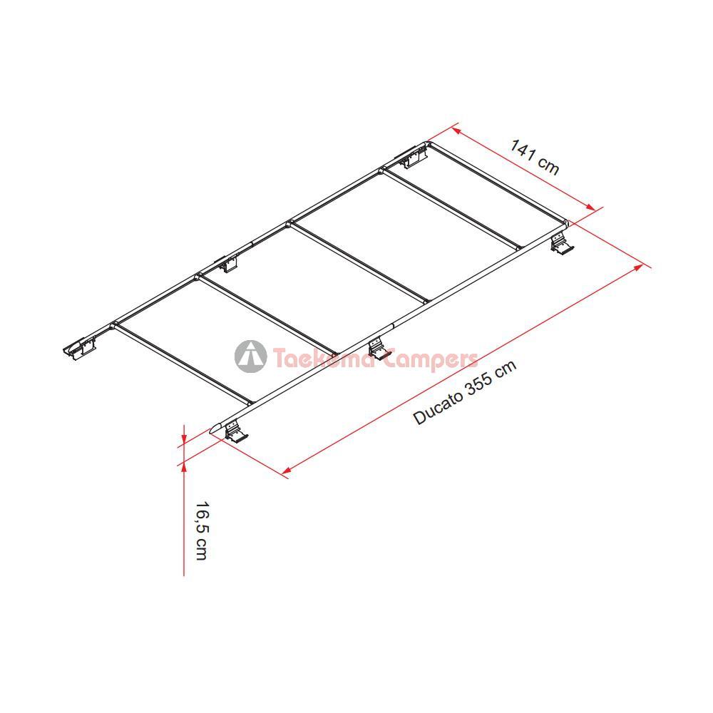 Fiamma Roof Rail Ducato Deep Black 05808A01A