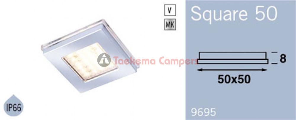 Frilight Opbouwspot Square 50 Wit 4SMD