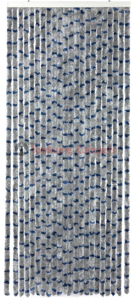 Arisol Chenille Gordijn 56x185 Blauw/Grijs