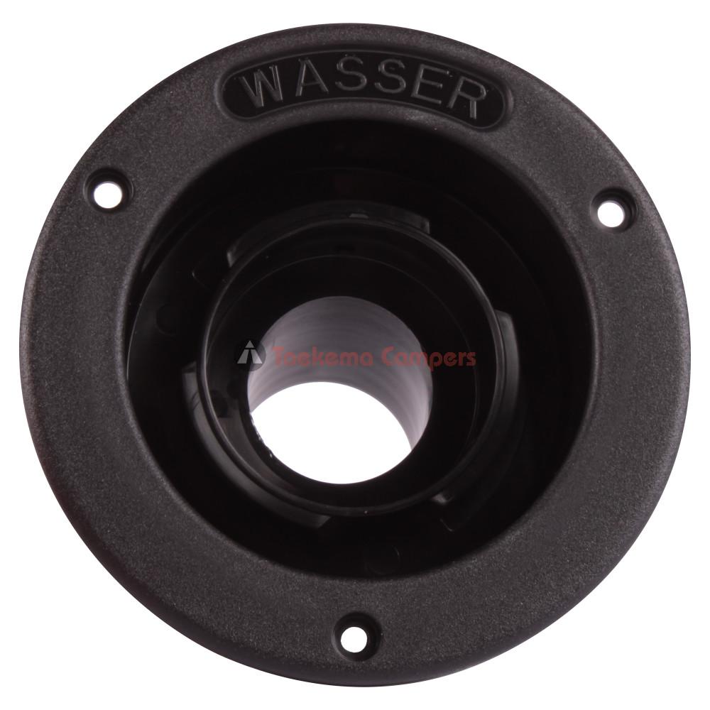 Watervulopening 40mm met Slot Zwart