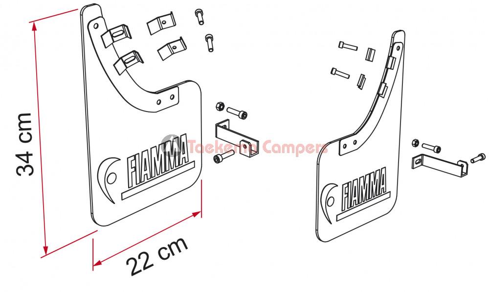 Fiamma Mud Flap Front 06606-01-