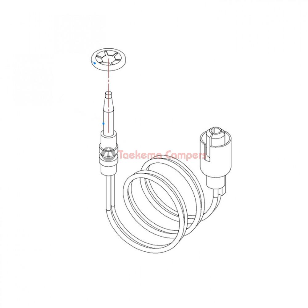 Smev Thermokoppel 22cm + Ring