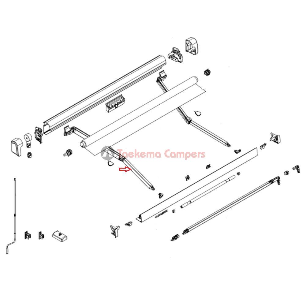 Dometic Knikarm Links <4.00mtr PW1100