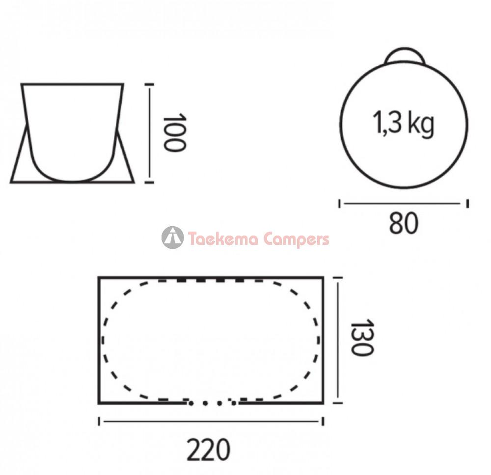 Strandtent 220x130